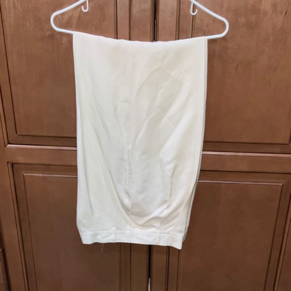 Express Silk Cream Dress Pants Sz 7/8 - Picture 4 of 10